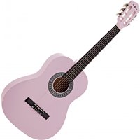 3/4 Classical Guitar Pink by Gear4music