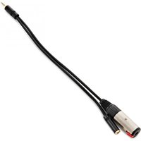 Studiospares 6.35mm (F) to 3.5mm TRS Adapter with Headphone Monitoring