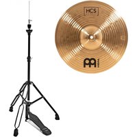 Meinl HCS Bronze 13" Hi-Hats & Gear4music Stand Black
