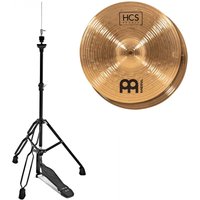 Meinl HCS Bronze 15" Hi-Hats & Gear4music Stand Black
