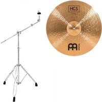 Meinl HCS Bronze 20" Heavy Ride & Gear4music Cymbal Boom Stand with Counter Weight