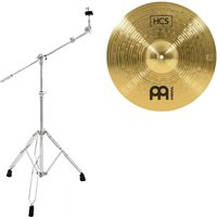 Meinl HCS 16 Crash Cymbal & Gear4music Cymbal Boom Stand with Counter Weight