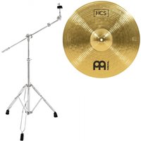Meinl HCS 18 Crash-Ride Cymbal & Gear4music Cymbal Boom Stand with Counter Weight