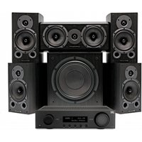 JBL MA710 AV Receiver & Wharfedale Diamond 9.1 5.1 Speaker Package Black