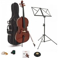 Primavera 90 Cello Outfit Full Size and Accessories Bundle