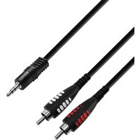 Adam Hall 3 STAR Balanced 3.5mm TRS Mini Jack to RCA Cable 6m