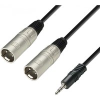 Adam Hall 3 STAR Balanced 3.5mm TRS Mini Jack to Twin XLR (M) Splitter Cable 6m