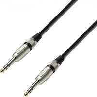 Adam Hall 3 STAR Balanced Angled 1/4" TRS Jack Cable 60cm