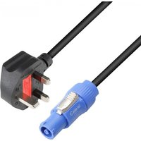 Adam Hall 3 STAR powerCON GB K4CPFIN to BS1363/A Power Cable 3m
