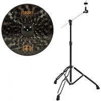 Meinl 22" Classics Custom Dark Ride Cymbal & Gear4music Boom Arm Stand Black