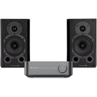 WiiM Amp Pro Space Grey & Wharfedale Diamond 9.1 Black Hi-Fi Bundle