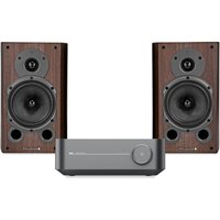 WiiM Amp Pro Space Grey & Wharfedale Diamond 9.1 Walnut Hi-Fi Bundle
