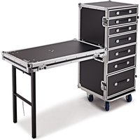 Trojan Pro 7-Drawer Single Table Heavy-Duty Wheeled Flight Case