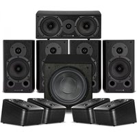 Wharfedale Diamond 9.1 HCP 5.1.4 Speaker Package Black