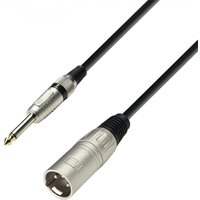 Adam Hall 3 STAR XLR (M) to Unbalanced 1/4" Jack Cable 10m