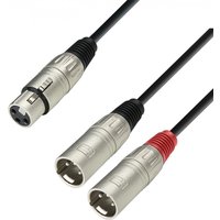 Adam Hall 3 STAR XLR (F) to Twin XLR (M) Splitter Cable 6m