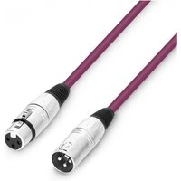 Adam Hall 3 STAR XLR Microphone Cable 1m Purple