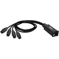 Adam Hall 4 STAR Rean XLR 5-Pole (F) to CAT6A Audio & DMX Multicore