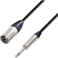 Adam Hall 5 STAR Neutrik XLR (M) to Unbalanced TS 1/4" Jack Cable 5m