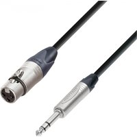 Adam Hall 5 STAR Neutrik Balanced XLR (F) to TRS 1/4" Jack Cable 3m