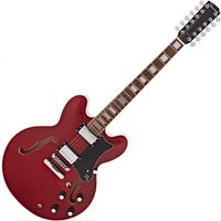 Hartwood Revival 12 String Semi Acoustic Guitar Cherry Red - Nearly New