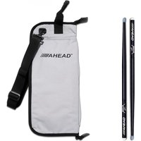 Ahead Drumstick Bag & Lars Ulrich Signature Sticks Grey/Black