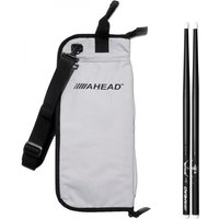 Ahead Drumstick Bag & Lars Ulrich Scary Guy Signature Sticks Grey/Black