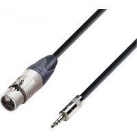 Adam Hall 5 STAR Neutrik Balanced XLR (F) to Rean TRS Minijack Cable 1.5m