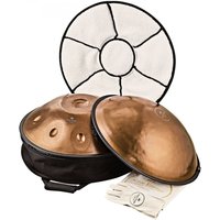 Meinl Sonic Energy Sensory Handpan Stainless Steel Bb2 Amara 9 Notes 432 Hz Vintage Copper
