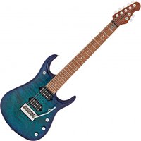 Music Man JP15 Quilt Top 7 String Cerulean Paradise