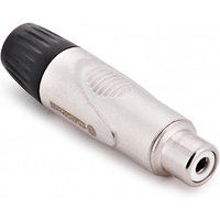 Precision Pro Female Phono Connector by Studiospares Black