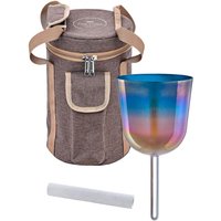 Meinl Sonic Energy 4.5" Essence Solfeggio Crystal Singing Bowl Mi 528 Hz Sunrise Blue
