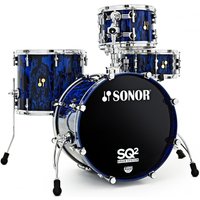 Sonor SQ2 Birch 4pc Shell Pack Blue Tribal Veneer