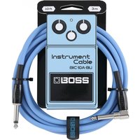 Boss 10ft Angled/Straight Instrument Cable - Blue