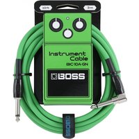 Boss 10ft Angled/Straight Instrument Cable - Green
