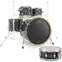 DW Drums Performance Series 5 Piece Shell Pack w/Snare Black Diamond