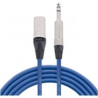 Studiospares Pro Neutrik XLR Male - Balanced Jack Mogami Cable 2.5m Blue