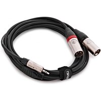 Studiospares Dual XLR (M) - 3.5mm (M) Minijack Cable 3m