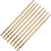 Vater Power 5A Wood Tip Drumsticks 4pk