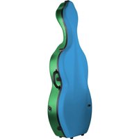 BAM 1003XL BonBon Hightech Cello Case With Wheels Blue & Green