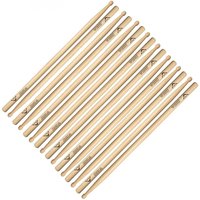 Vater Hickory Power 3A Wood Tip Drumsticks 8pk