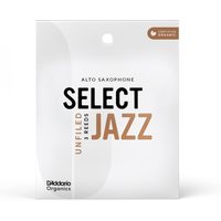 DAddario Organic Select Jazz Unfiled Alto Saxophone Reeds 2H (3 Pack)