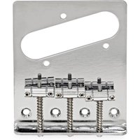 Guitarworks 3-Saddle Guitar Bridge Left Handed Chrome