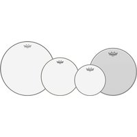 Remo Emperor Clear Tom Pack - 10 12 16" Heads + Free 14 Ambassador