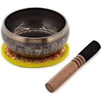 Gear4music Life 12.5cm Ornate Brass Singing Bowl 460g