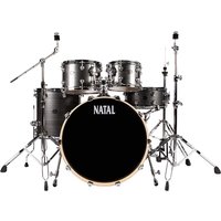 Natal Arcadia Poplar 5pc UFX 22" Drum Kit w/Hardware Grey Strata