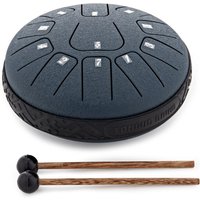 Gear4music Life 6" Steel Tongue Drum 11 Notes D Major Navy Blue