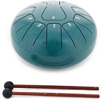 Gear4music Life 8" Steel Tongue Drum 11 Notes F Major Malachite