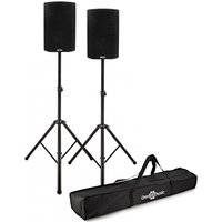 Alto Professional TX412B Battery Powered Active Speakers With Stands Pair