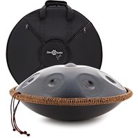 Gear4music Life Handpan 9 Notes D Kurd with Carrying Bag Black